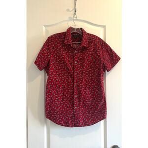 21 Men Short Sleeve Slim Fit Button Down Shirt